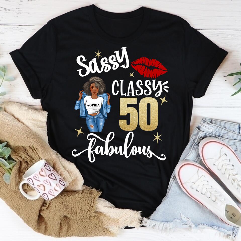 50th Birthday Shirts, Custom Birthday Shirts, Turning 50 Shirt for Women, Turning 50 and Fabulous Shirt, 1973 Shirt, Best Gifts for Women Turning 50.