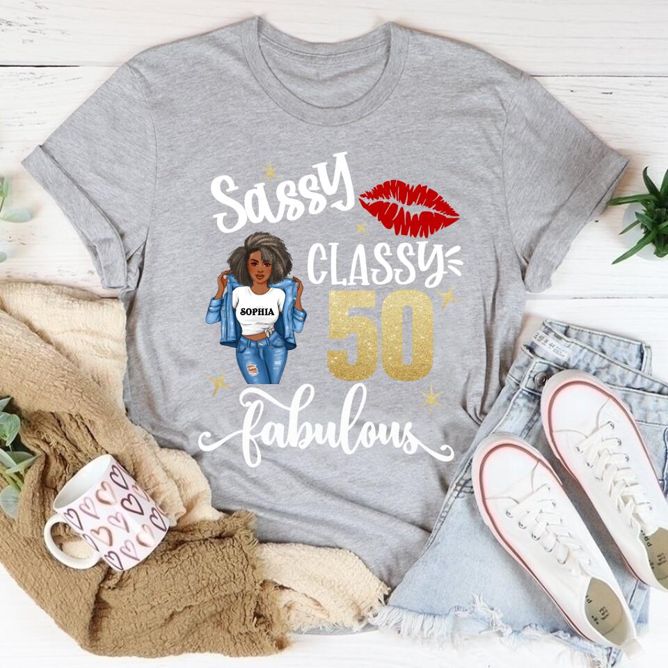 50th Birthday Shirts, Custom Birthday Shirts, Turning 50 Shirt for Women, Turning 50 and Fabulous Shirt, 1973 Shirt, Best Gifts for Women Turning 50.