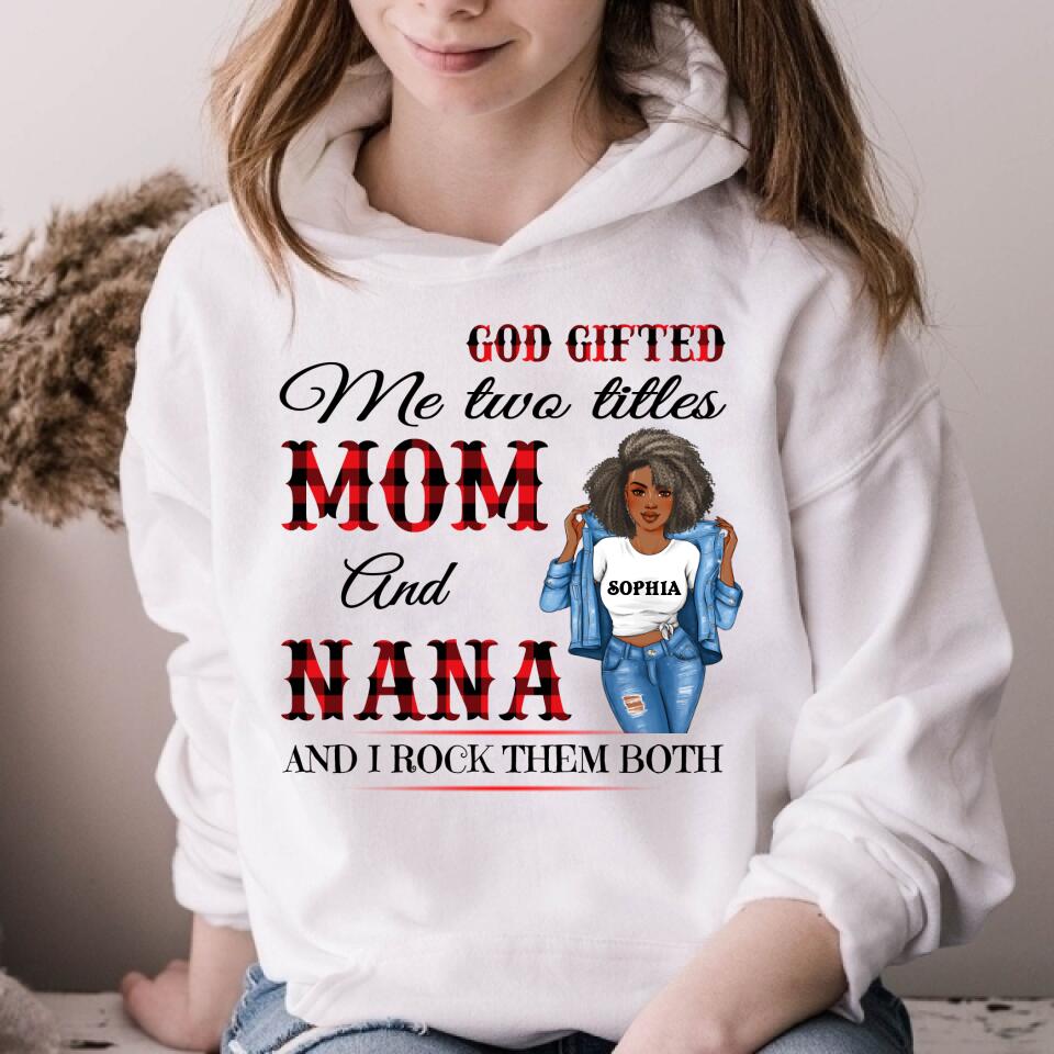 Personalized Mothers Day Shirts, Mom Nana Mother&#39;s Day T-Shirt, God Mother Shirt, Grandma Shirt Funny Mom Shirts, Mother&#39;s Day Gift, Mother Day Gift