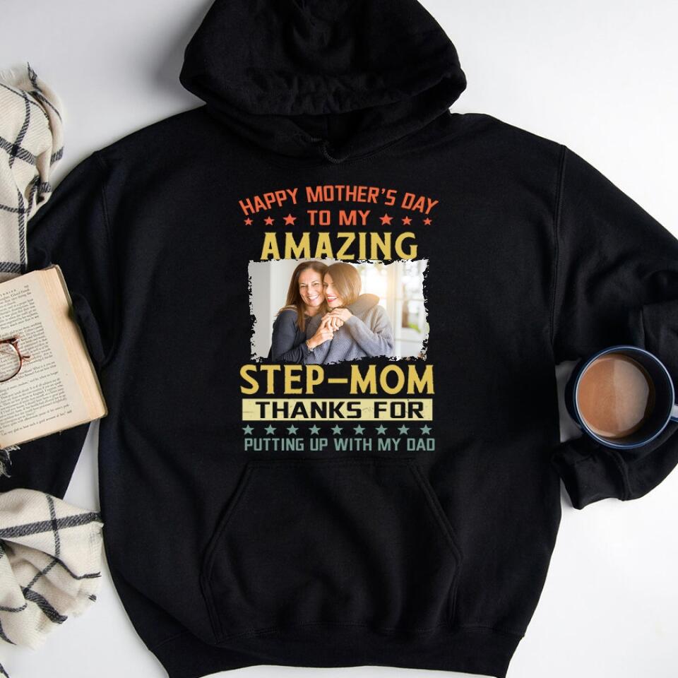 Personalized Mothers Day Shirts, Stepmom Shirt, Stepmom Mothers Day Gifts , Mother&#39;s Day T Shirt, Bonus Mom Gifts, Mother&#39;s Day Tee Shirts, Mother Day Gift