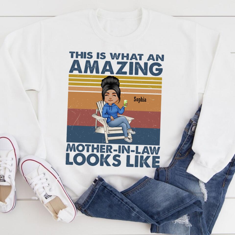 Personalized Mothers Day Shirts, Mother In Law Shirt, Mothers Day Shirt, Mother‘s Day Gifts For Mother In Law, Awesome Mother In Law T Shirt, First Mothers Day Gift, Mother Day Gift