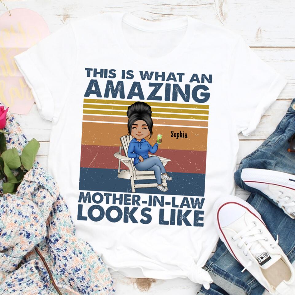 Personalized Mothers Day Shirts, Mother In Law Shirt, Mothers Day Shirt, Mother‘s Day Gifts For Mother In Law, Awesome Mother In Law T Shirt, First Mothers Day Gift, Mother Day Gift