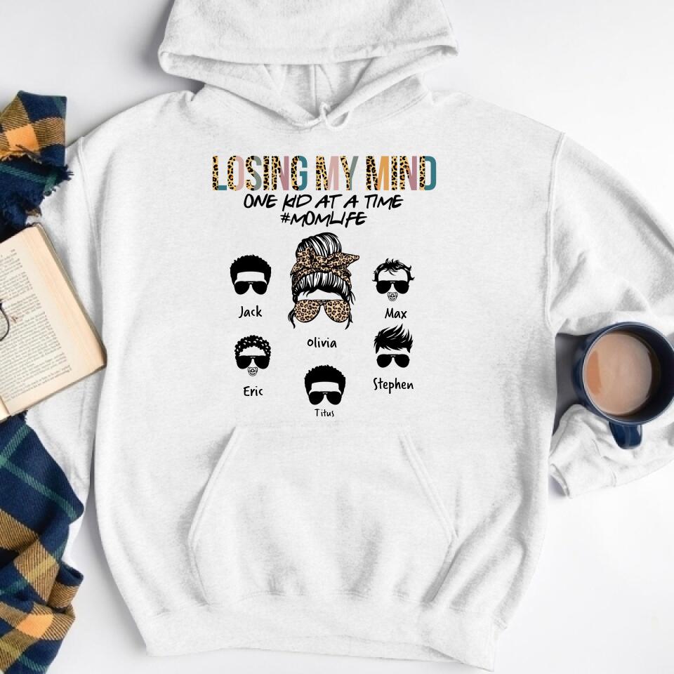 Custom Mothers Day Shirt, Losing My Mind Mother&#39;s Day T Shirt, Mom Life Mother&#39;s Day Tee Shirts, Funny Mothers Day Shirts, Mother Day Gift