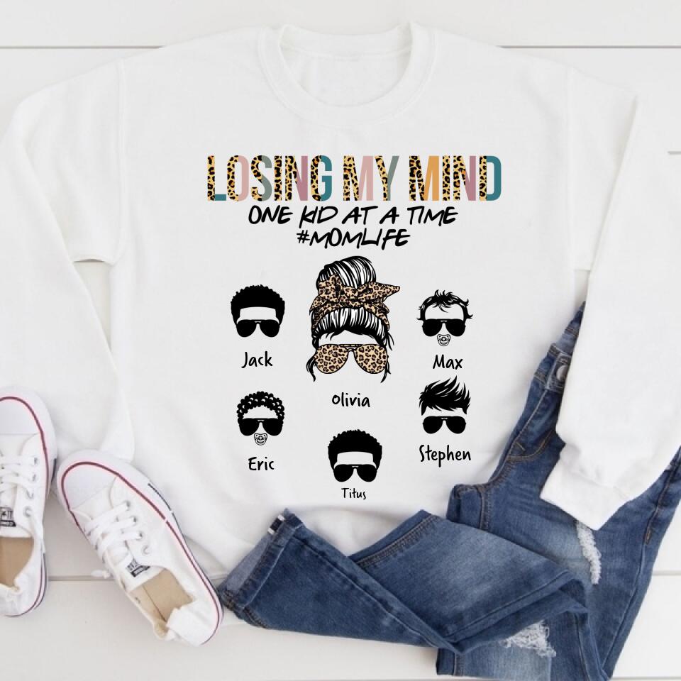 Custom Mothers Day Shirt, Losing My Mind Mother&#39;s Day T Shirt, Mom Life Mother&#39;s Day Tee Shirts, Funny Mothers Day Shirts, Mother Day Gift