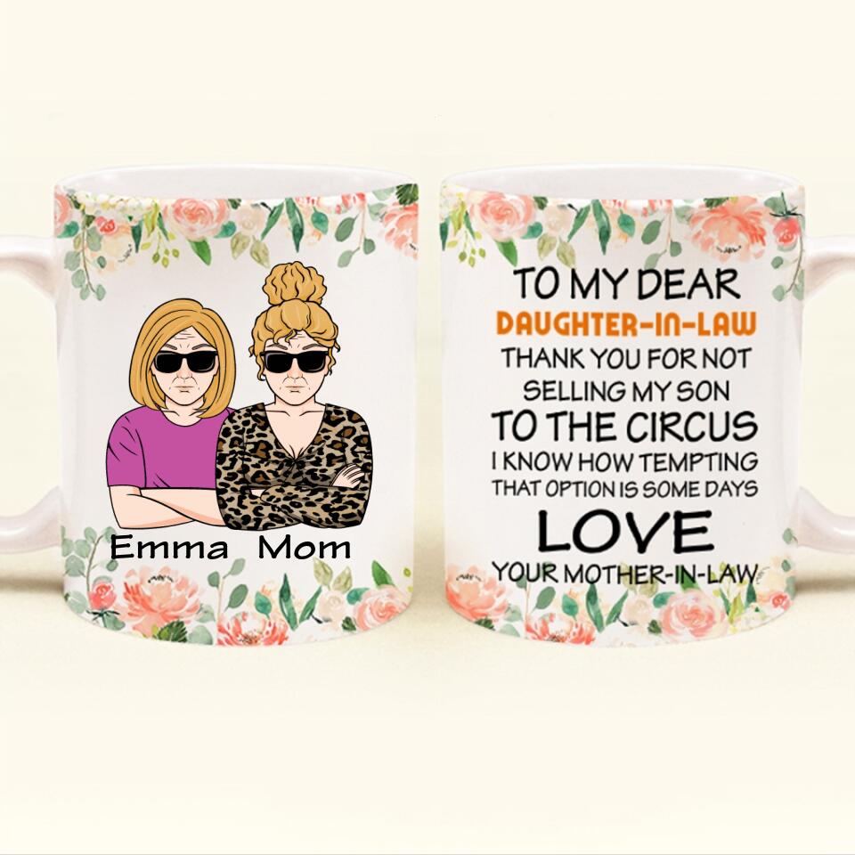 Custom Mothers Day Mug, Daughter In Law Mug, Mother&#39;s Day Gifts For Daughter In Law, Mother&#39;s Day Mug, Mother&#39;s Day Coffee Mug New Daughter In Law Gifts, Mother Day Gift