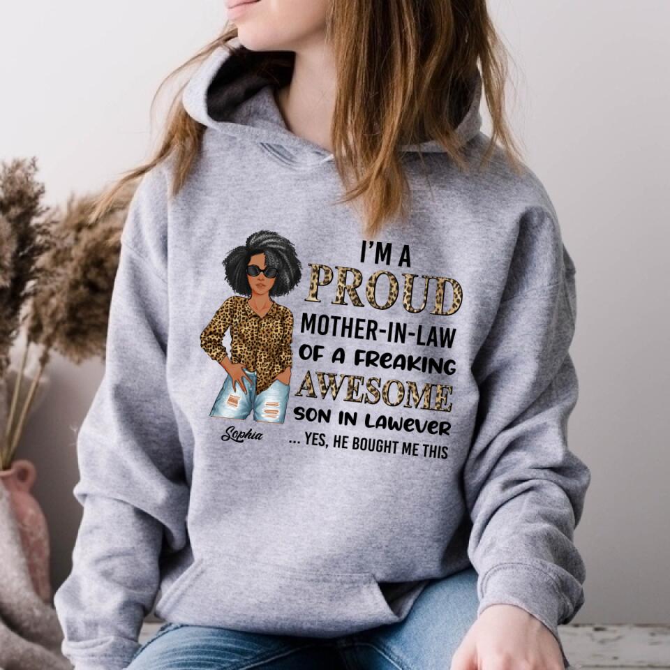 Custom Mothers Day Shirt, Mother In Law Shirt, Personalized Mothers Day Shirts, Mothers Day Shirt, Mother&#39;s Day Gifts For Mother In Law, Awesome Mother In Law T Shirt Mother Day Gift
