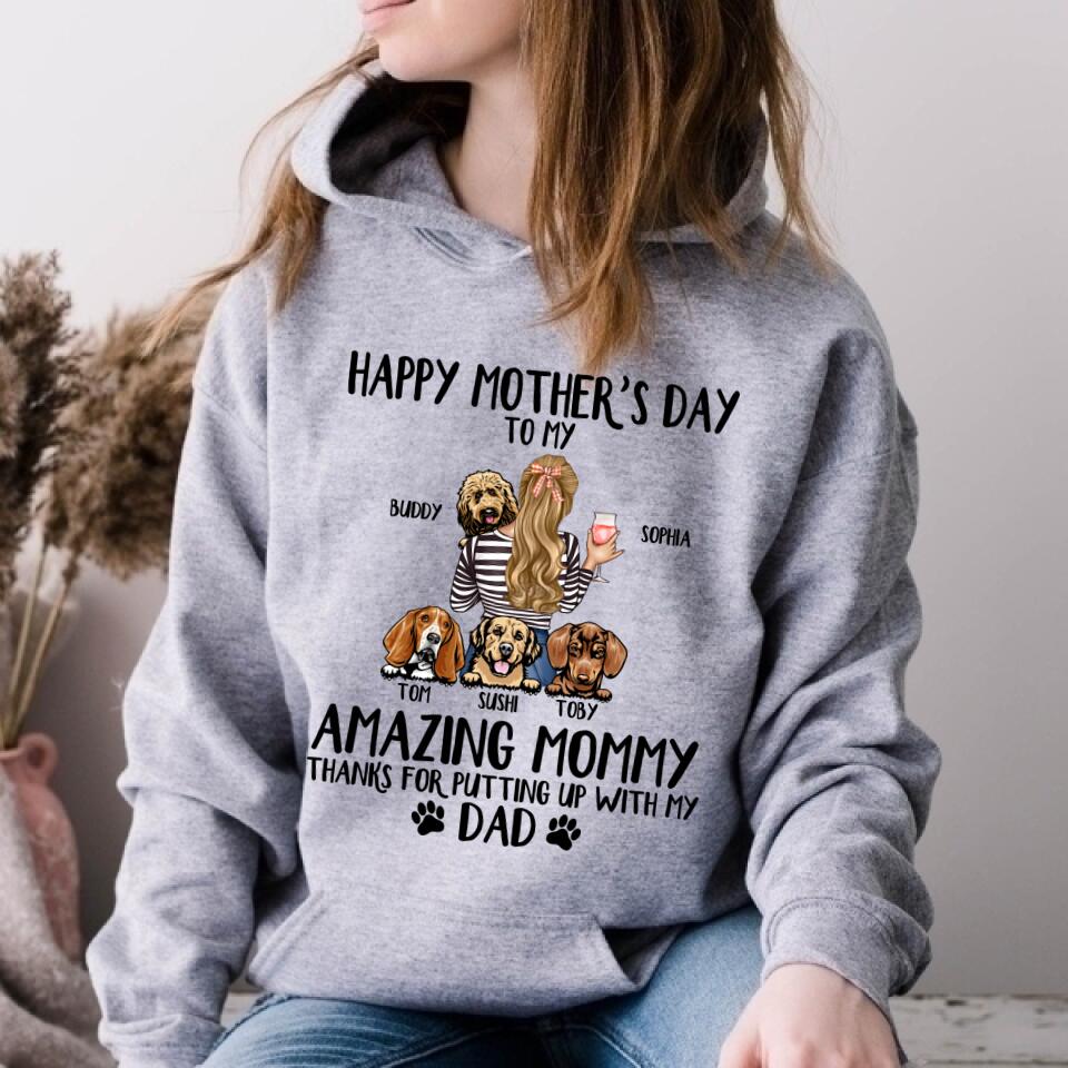 Happy Mother Day Shirt, Mother's Day T Shirt, Dog Mom Shirt, Dog Mom G -  Gerbera Story