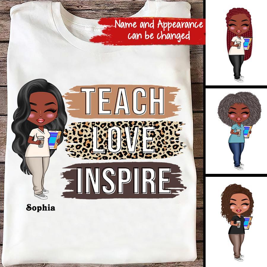 Inspirational Teacher Shirts, Teach Love Inspire Shirt, Back To School Shirt, First Grade Teacher Shirts, Teacher Appreciation Shirt