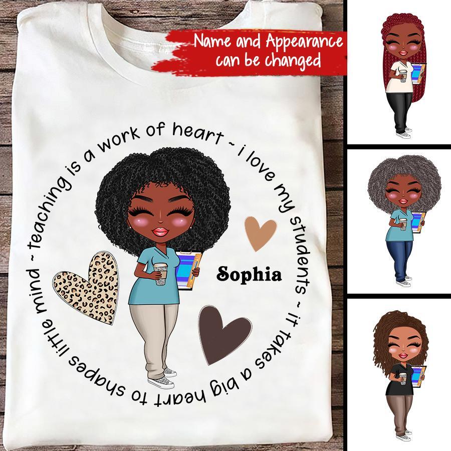 Teaching Is a Work of Heart Shirt, Teacher Gift, Teacher Shirt, Elementary School Teacher Shirt, Kindergarten Teacher Shirt, School Shirt