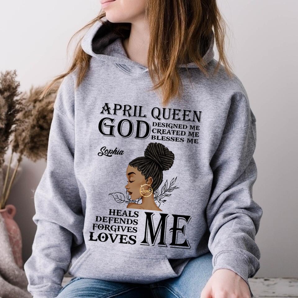 April Birthday Shirt, Custom Birthday Shirt, Queens Born In April, April Birthday Gifts, April shirts for Woman