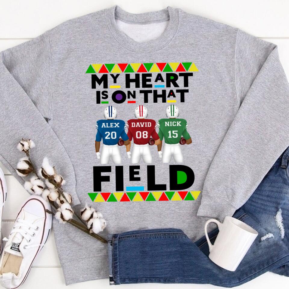 My Heart Is On That Field Shirt, Field Shirt, Game Shirt, Game Day Shirt, Baseball Shirt, Baseball T shirt.