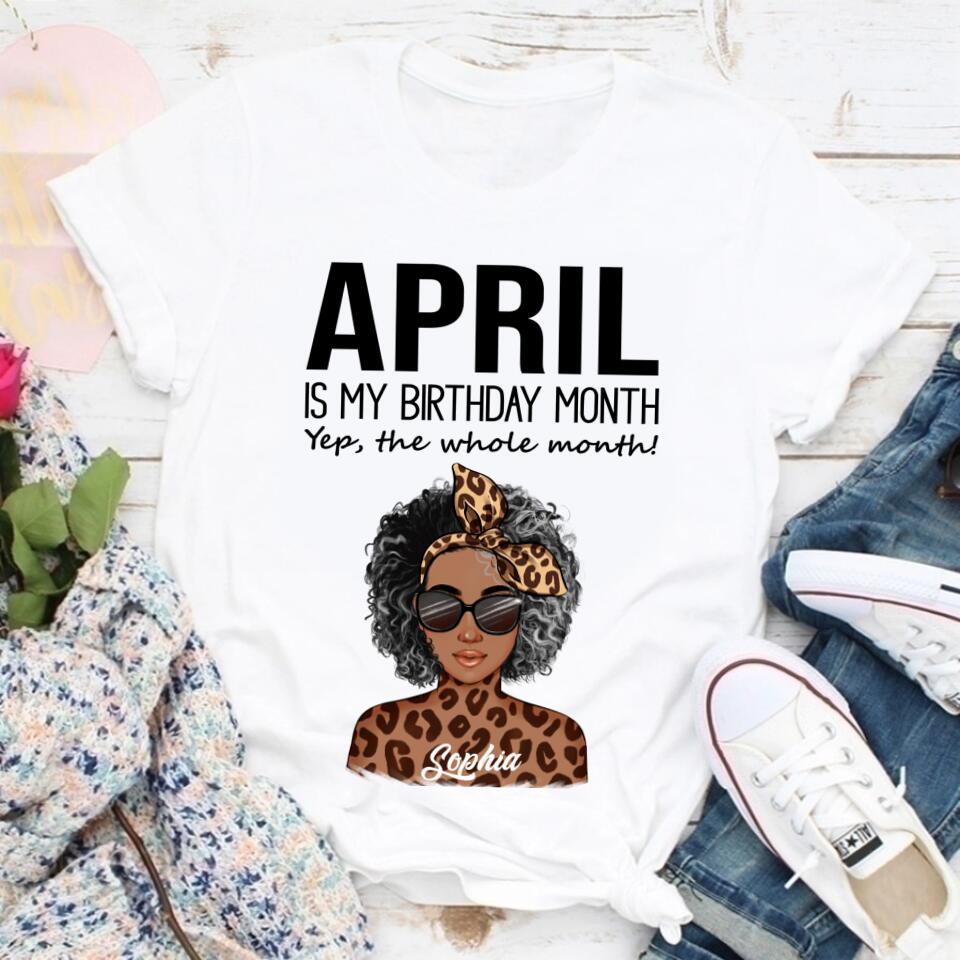 April Birthday Shirt, Custom Birthday Shirt, Queens Born In April, April Birthday Gifts, April shirts for Woman