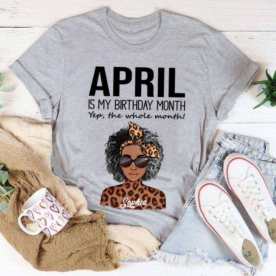 April Birthday Shirt, Custom Birthday Shirt, Queens Born In April, April Birthday Gifts, April shirts for Woman
