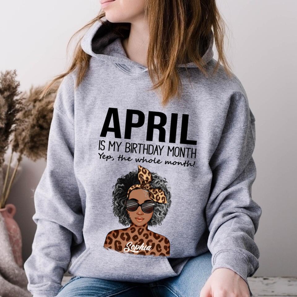 April Birthday Shirt, Custom Birthday Shirt, Queens Born In April, April Birthday Gifts, April shirts for Woman