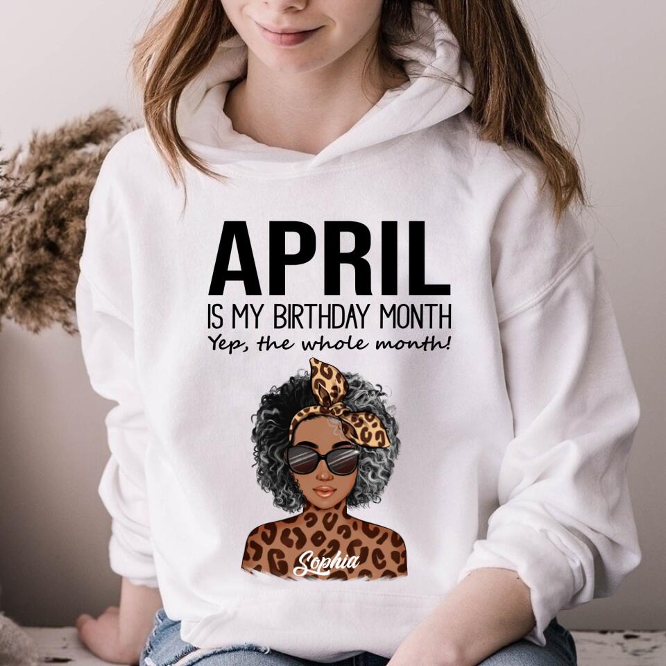 April Birthday Shirt, Custom Birthday Shirt, Queens Born In April, April Birthday Gifts, April shirts for Woman