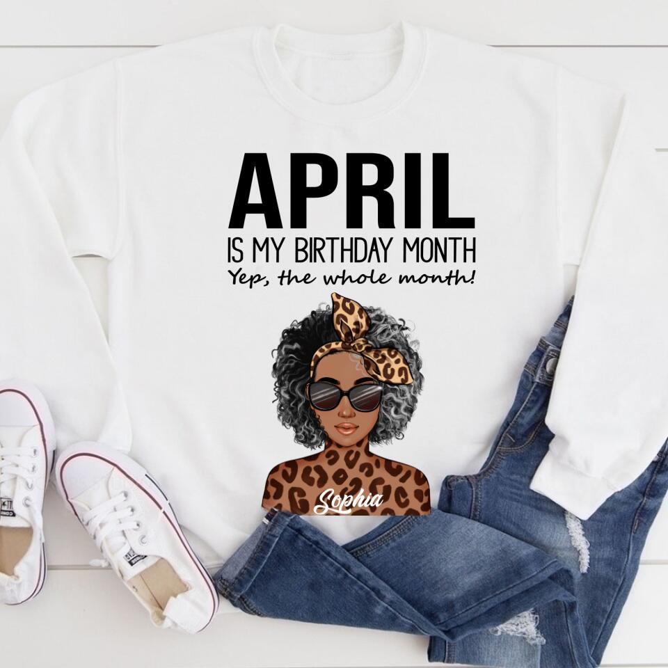 April Birthday Shirt, Custom Birthday Shirt, Queens Born In April, April Birthday Gifts, April shirts for Woman