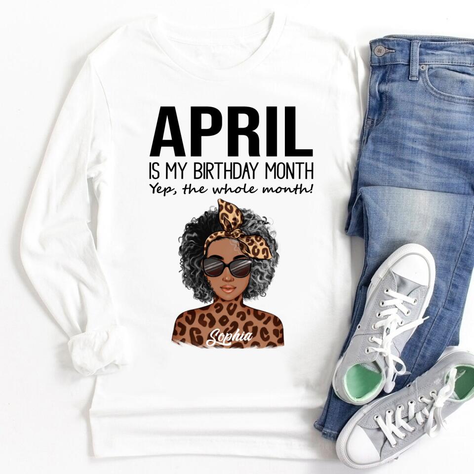 April Birthday Shirt, Custom Birthday Shirt, Queens Born In April, April Birthday Gifts, April shirts for Woman