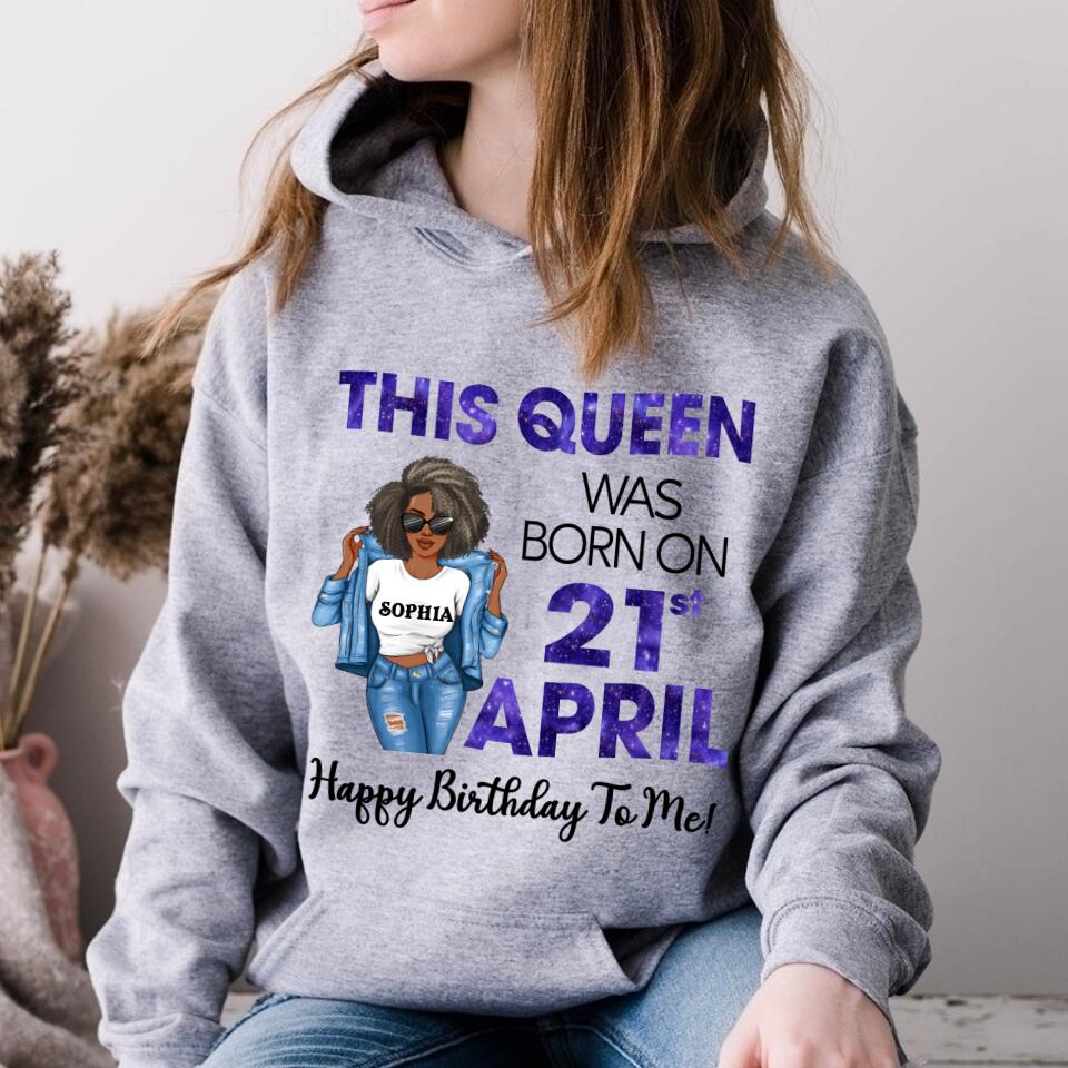 April Birthday Shirt, Custom Birthday Shirt, Queens Born In April, April Birthday Gifts, April shirts for Woman