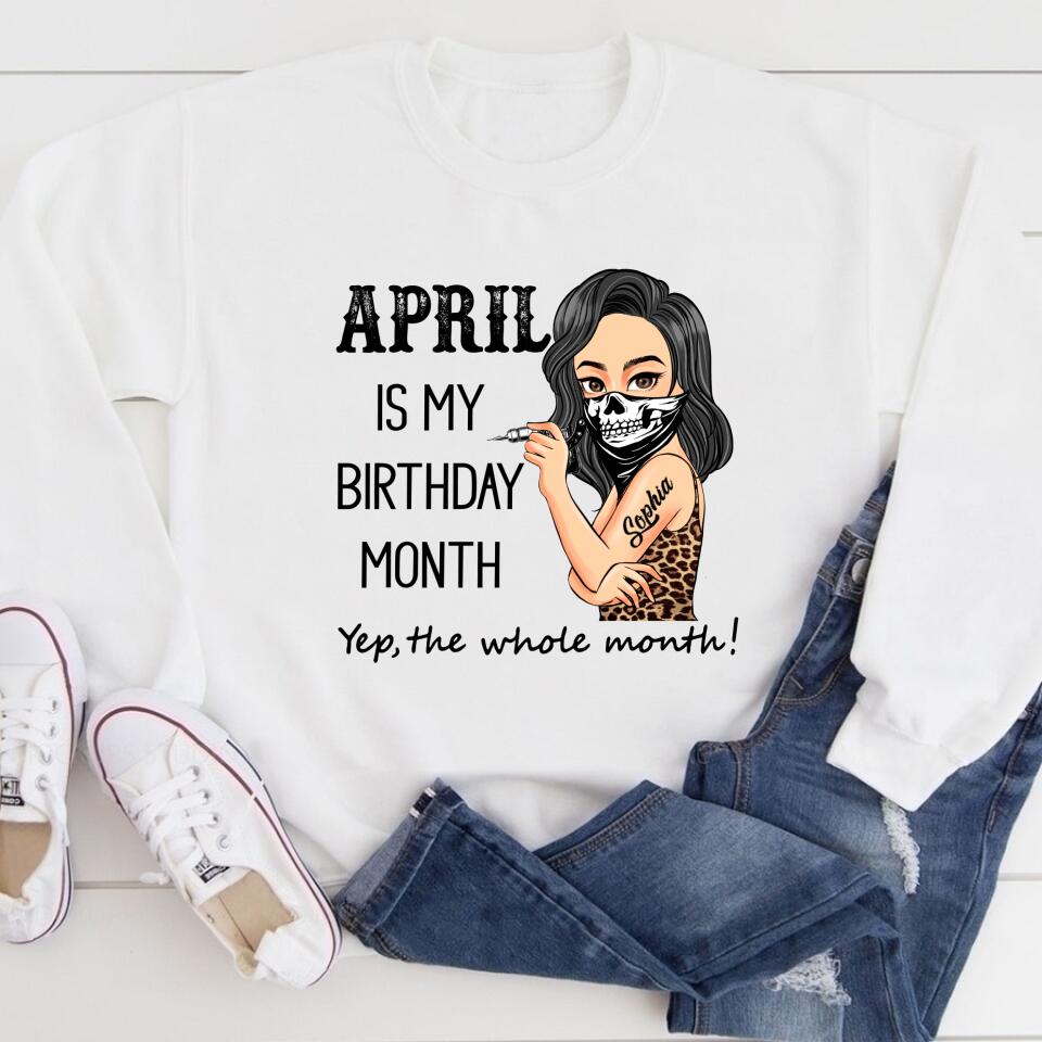 April Birthday Shirt, Custom Birthday Shirt, Queens Born In April, April Birthday Gifts, April shirts for Woman