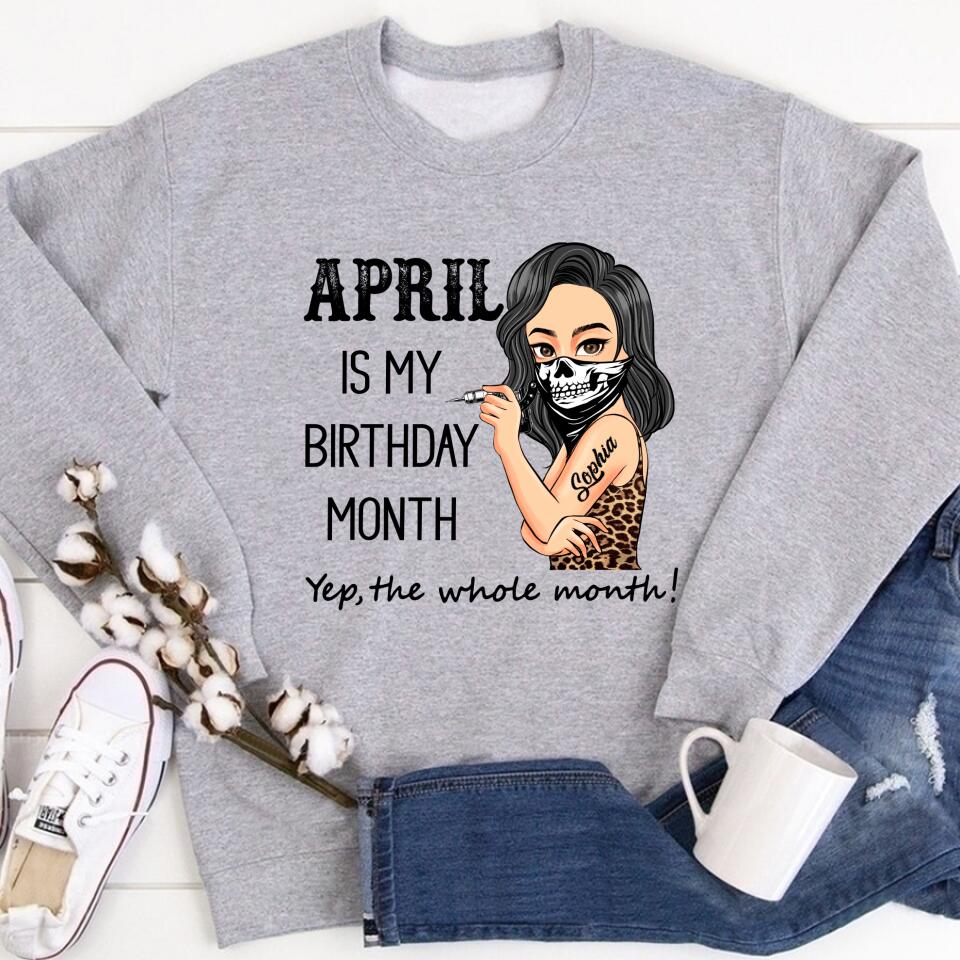 April Birthday Shirt, Custom Birthday Shirt, Queens Born In April, April Birthday Gifts, April shirts for Woman