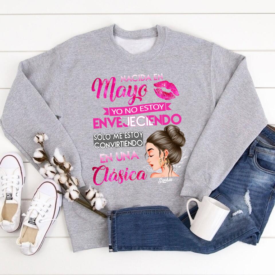 Camisa De Cumpleaños De Mayo, Camisa De Cumpleaños Personalizada, Reinas Nacidas En Mayo, Regalos De Cumpleaños De Mayo, Camisas De Mayo Para Mujeres