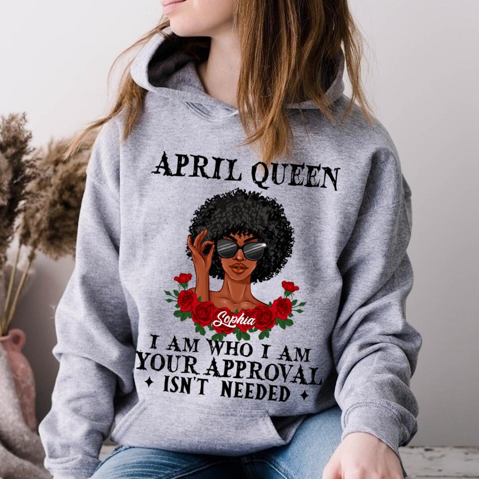 April Birthday Shirt, Custom Birthday Shirt, Queens Born In April, April Birthday Gifts, April shirts for Woman