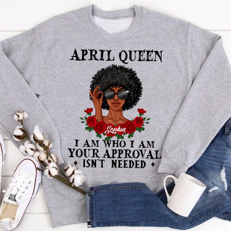 April Birthday Shirt, Custom Birthday Shirt, Queens Born In April, April Birthday Gifts, April shirts for Woman