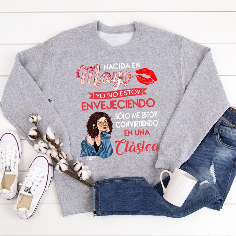 Camisa De Cumpleaños De Mayo, Camisa De Cumpleaños Personalizada, Reinas Nacidas En Mayo, Regalos De Cumpleaños De Mayo, Camisas De Mayo Para Mujeres