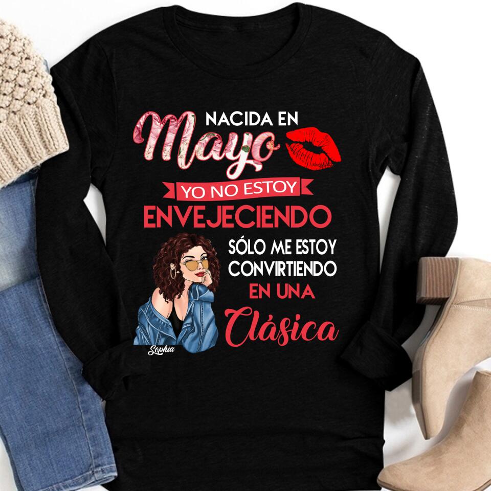Camisa De Cumpleaños De Mayo, Camisa De Cumpleaños Personalizada, Reinas Nacidas En Mayo, Regalos De Cumpleaños De Mayo, Camisas De Mayo Para Mujeres