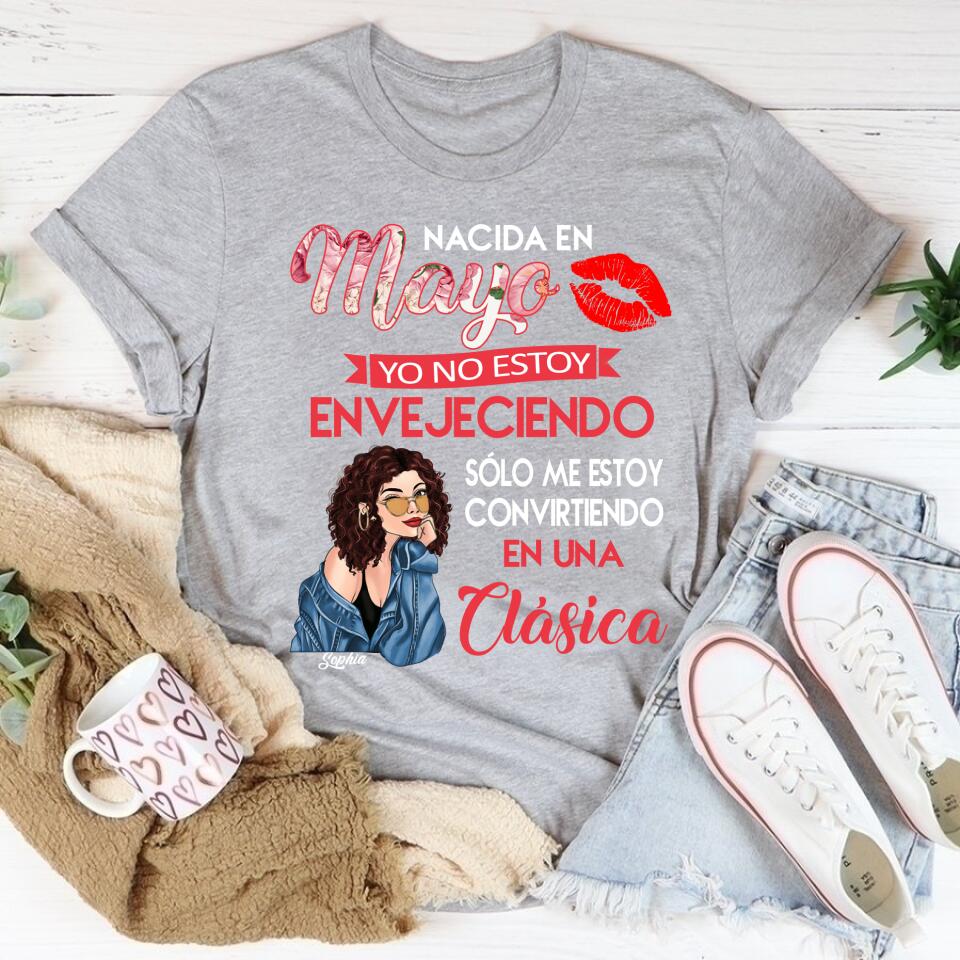 Camisa De Cumpleaños De Mayo, Camisa De Cumpleaños Personalizada, Reinas Nacidas En Mayo, Regalos De Cumpleaños De Mayo, Camisas De Mayo Para Mujeres