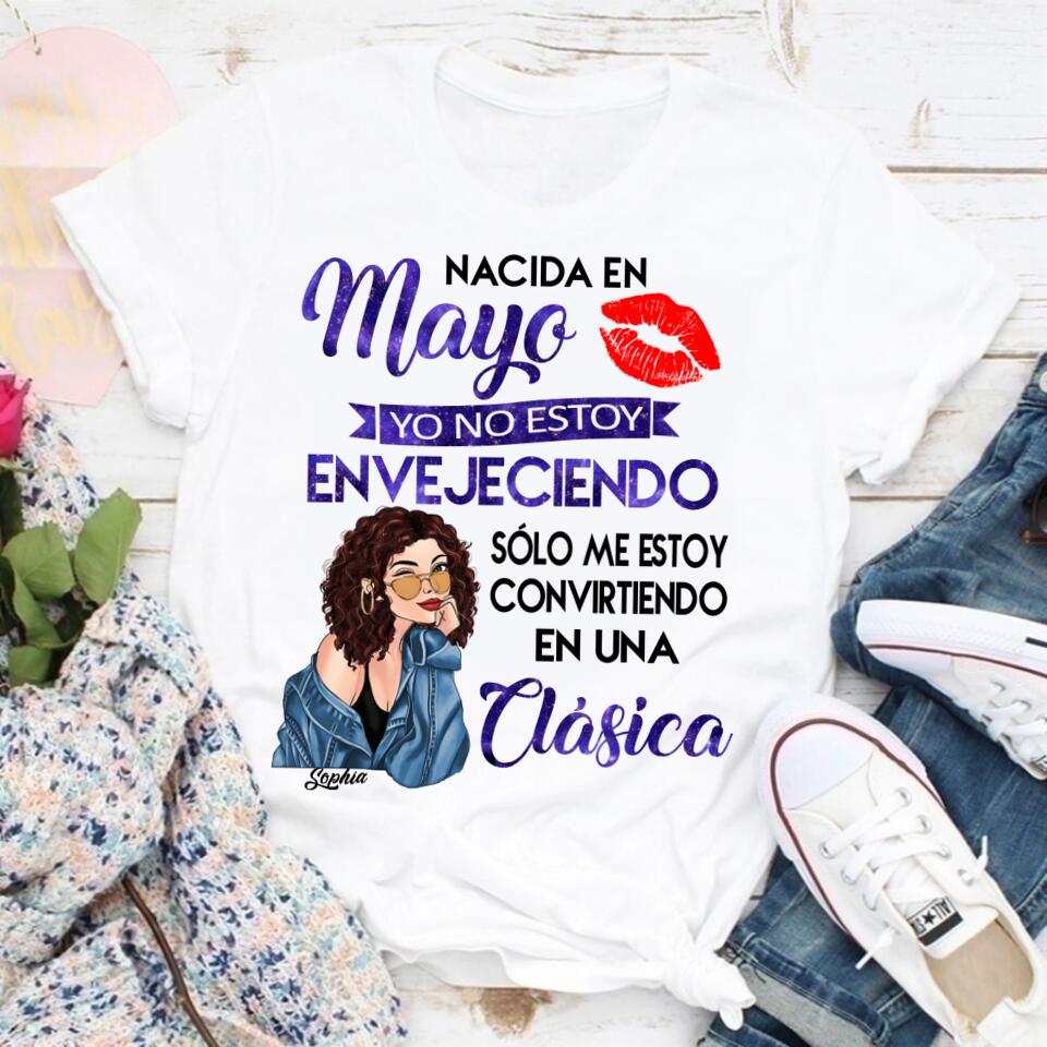 Camisa De Cumpleaños De Mayo, Camisa De Cumpleaños Personalizada, Reinas Nacidas En Mayo, Regalos De Cumpleaños De Mayo, Camisas De Mayo Para Mujeres