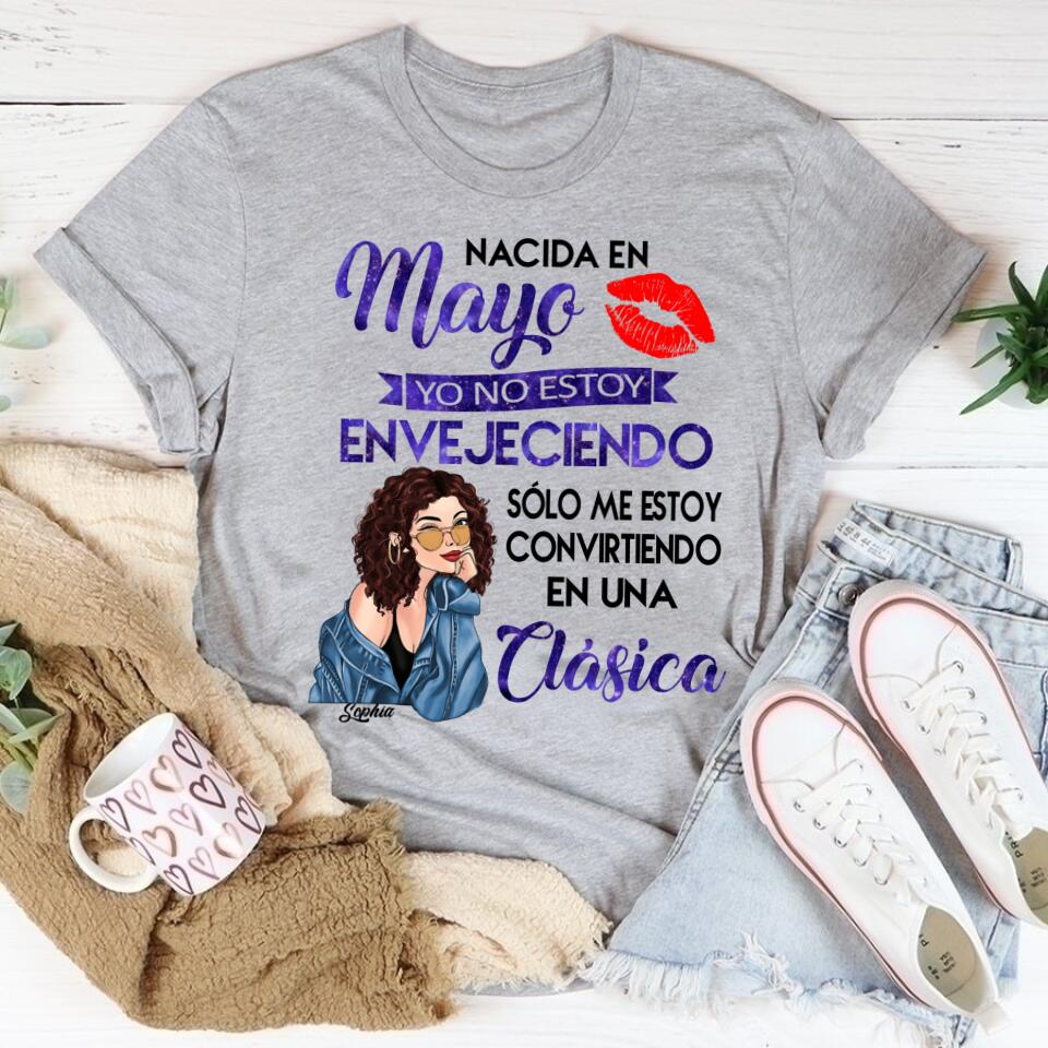 Camisa De Cumpleaños De Mayo, Camisa De Cumpleaños Personalizada, Reinas Nacidas En Mayo, Regalos De Cumpleaños De Mayo, Camisas De Mayo Para Mujeres