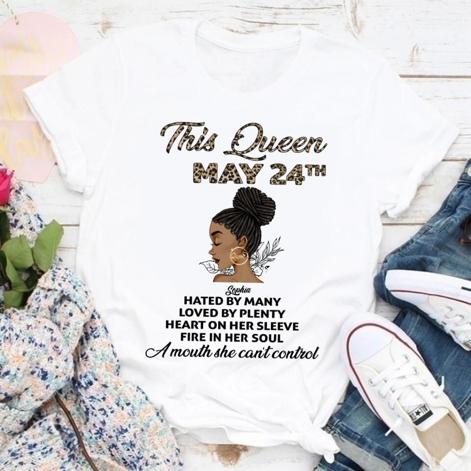 May Birthday Shirt, Custom Birthday Shirt, Queens Born In May, May Birthday Gifts, May Shirts For Woman