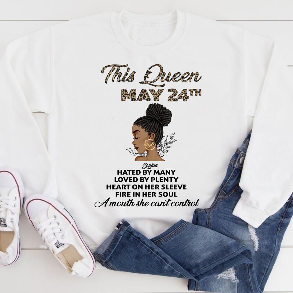 May Birthday Shirt, Custom Birthday Shirt, Queens Born In May, May Birthday Gifts, May Shirts For Woman