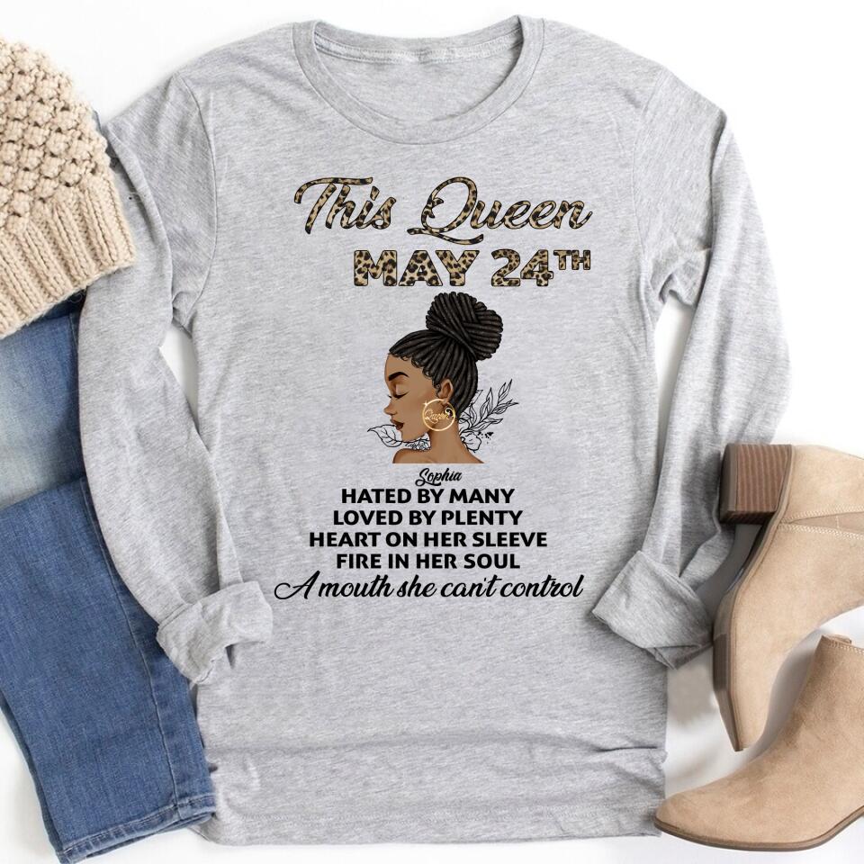 May Birthday Shirt, Custom Birthday Shirt, Queens Born In May, May Birthday Gifts, May Shirts For Woman