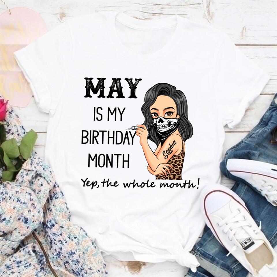 May Birthday Shirt, Custom Birthday Shirt, Queens Born In May, May Birthday Gifts, May Shirts For Woman