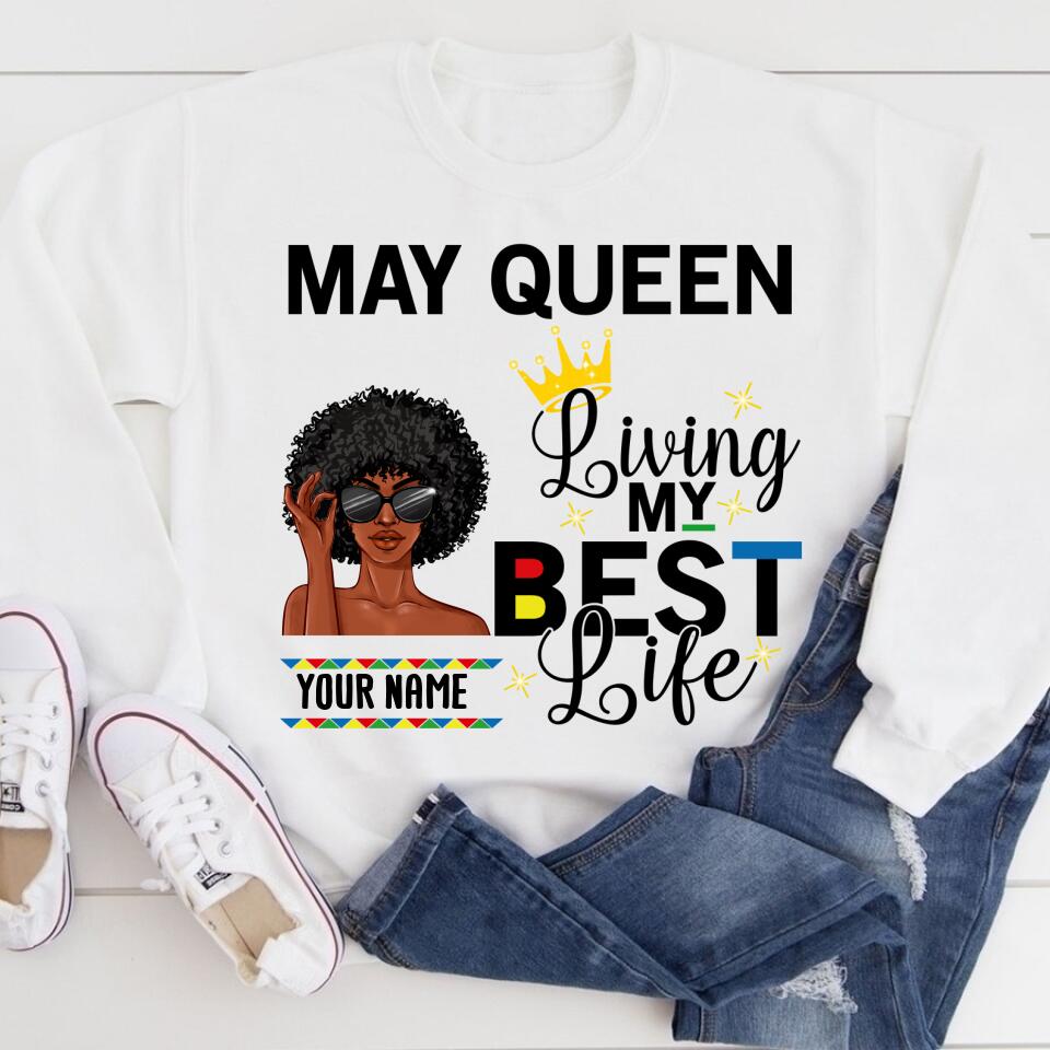 May Birthday Shirt, Custom Birthday Shirt, Queens Born In May, May Birthday Gifts, May Shirts For Woman