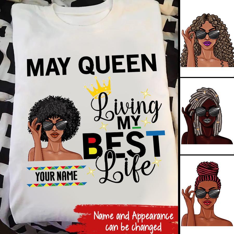 May Birthday Shirt, Custom Birthday Shirt, Queens Born In May, May Birthday Gifts, May Shirts For Woman