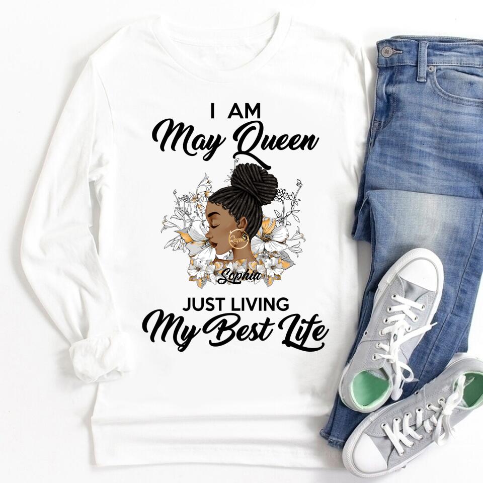 May Birthday Shirt, Custom Birthday Shirt, Queens Born In May, May Birthday Gifts, May Shirts For Woman
