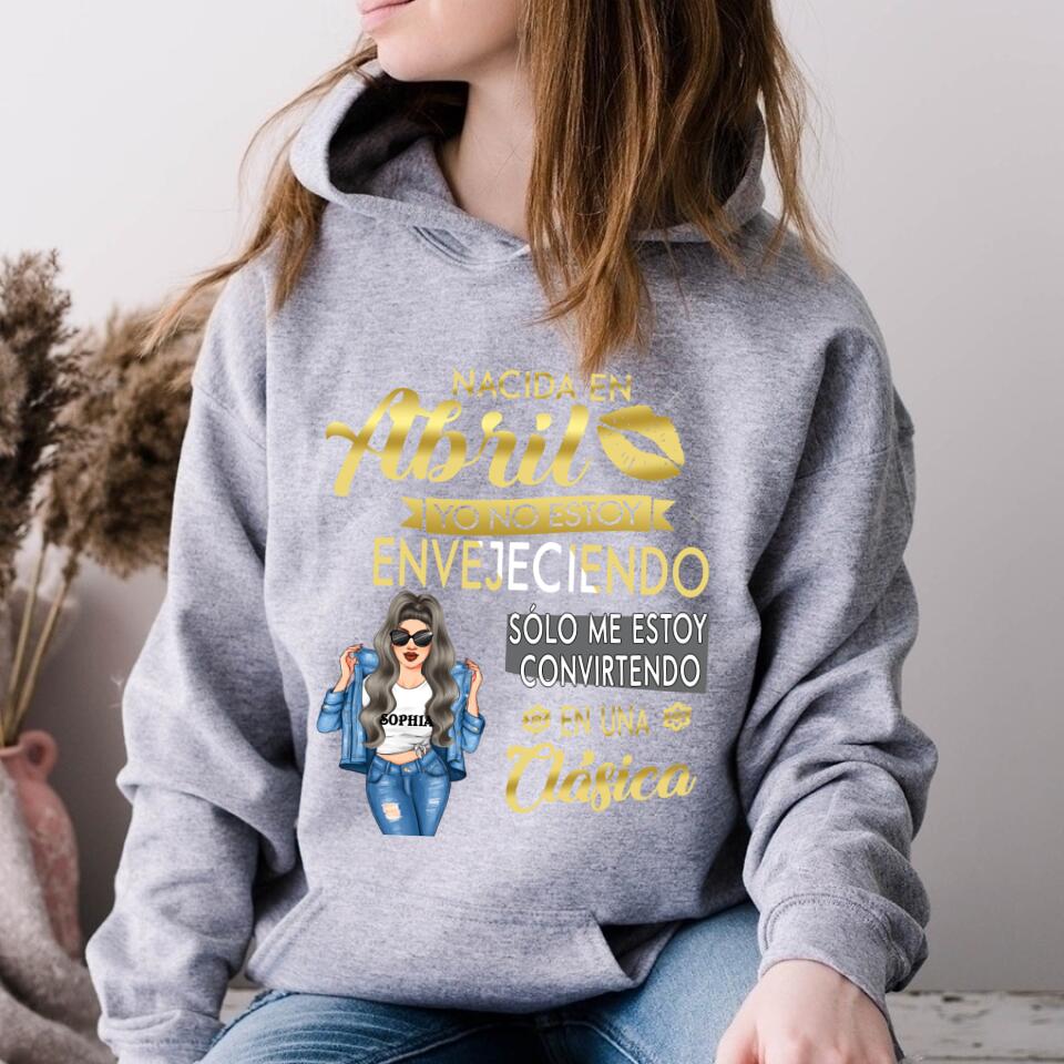 Camisa De Cumpleaños De Abril, Camisa De Cumpleaños Personalizada, Reinas Nacidas En Abril, Regalos De Cumpleaños De Abril, Camisas De Abril Para Mujeres