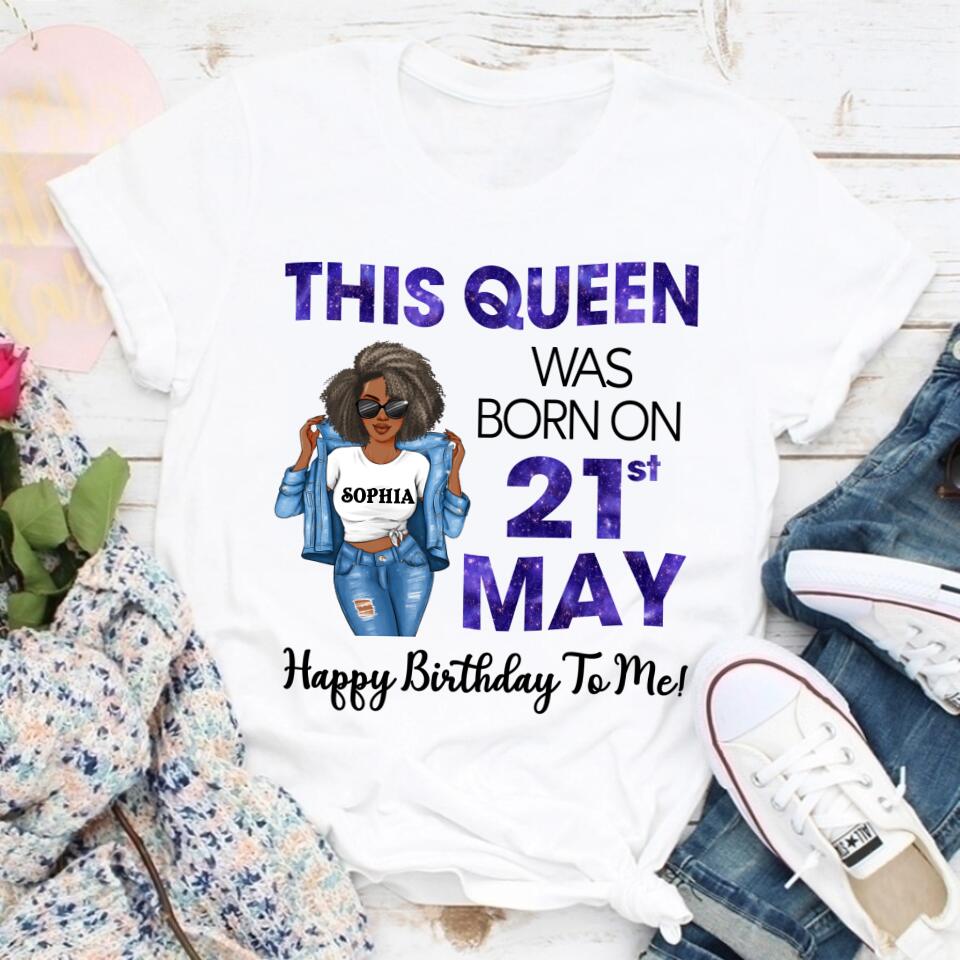 May Birthday Shirt, Custom Birthday Shirt, Queens Born In May, May Birthday Gifts, May Shirts For Woman