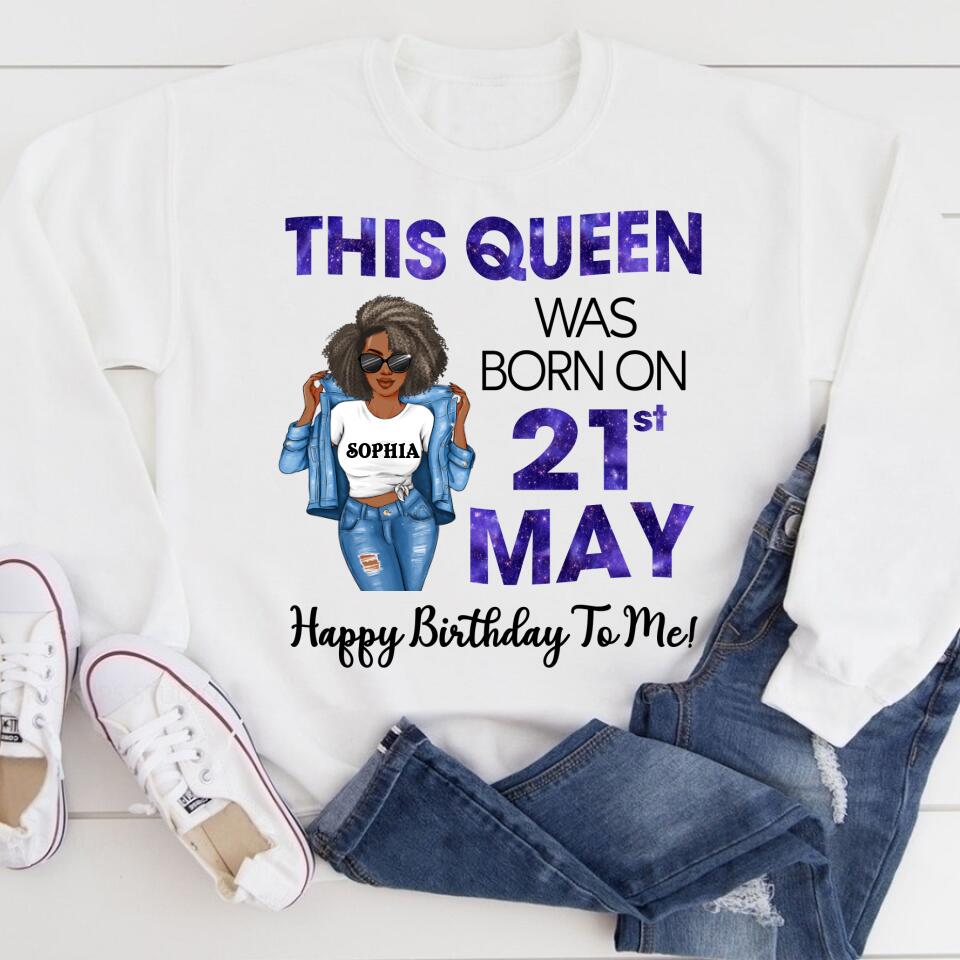 May Birthday Shirt, Custom Birthday Shirt, Queens Born In May, May Birthday Gifts, May Shirts For Woman