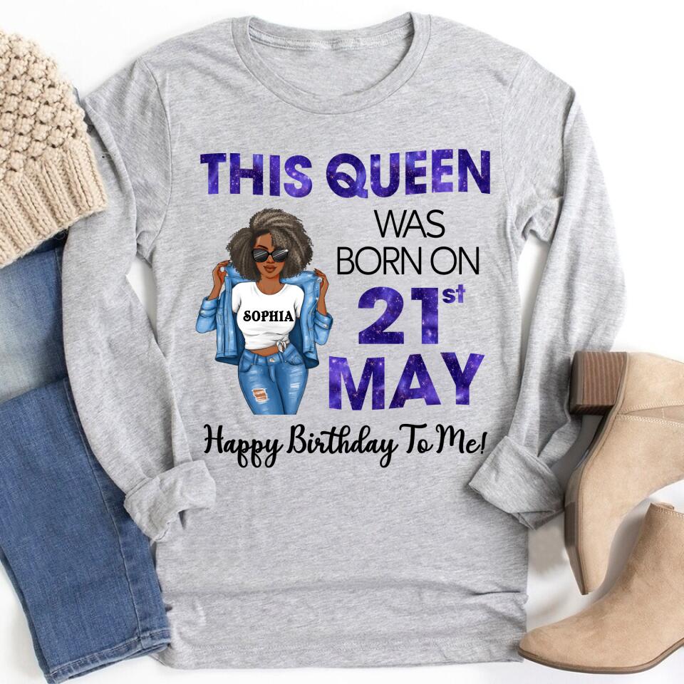 May Birthday Shirt, Custom Birthday Shirt, Queens Born In May, May Birthday Gifts, May Shirts For Woman
