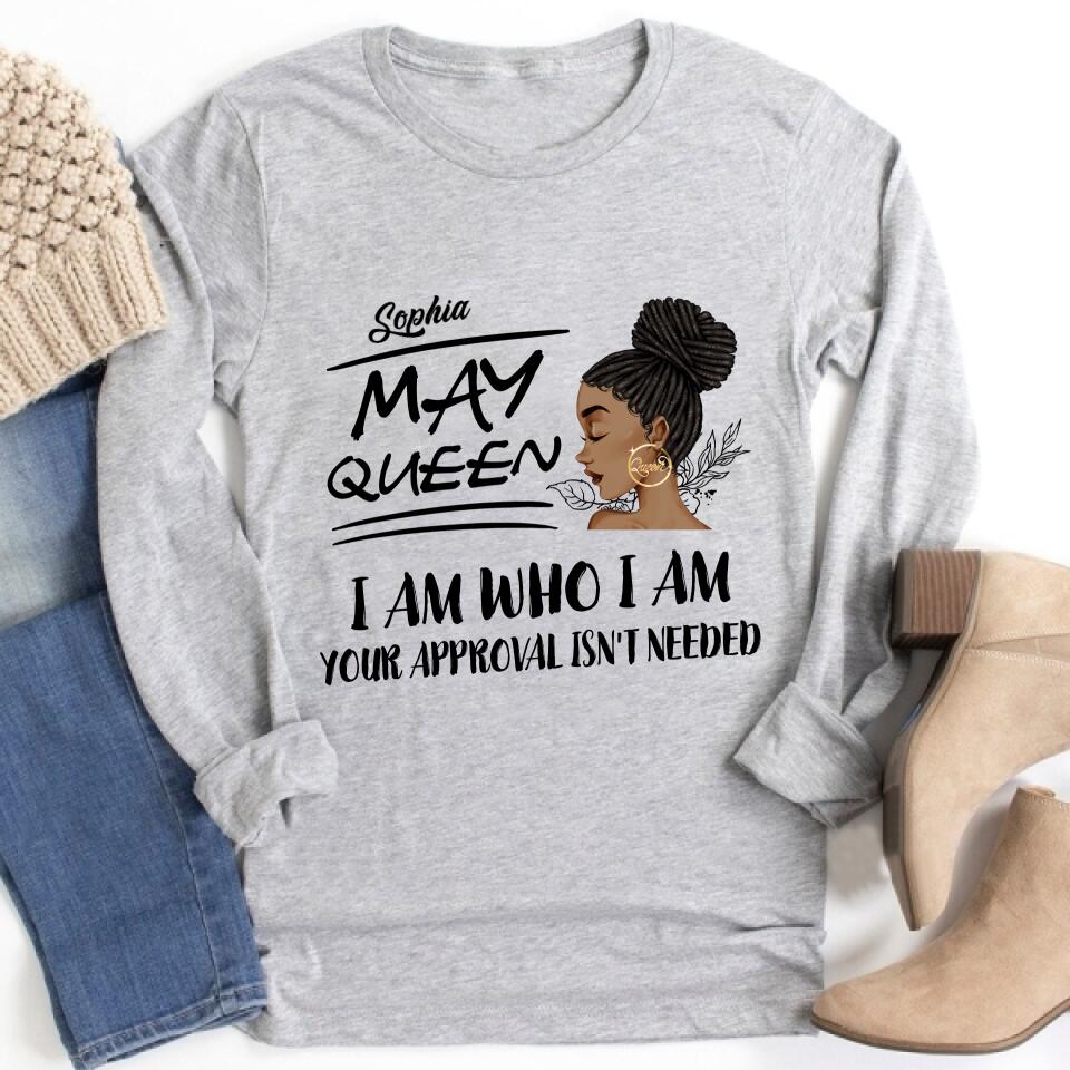 May Birthday Shirt, Custom Birthday Shirt, Queens Born In May, May Birthday Gifts, May Shirts For Woman