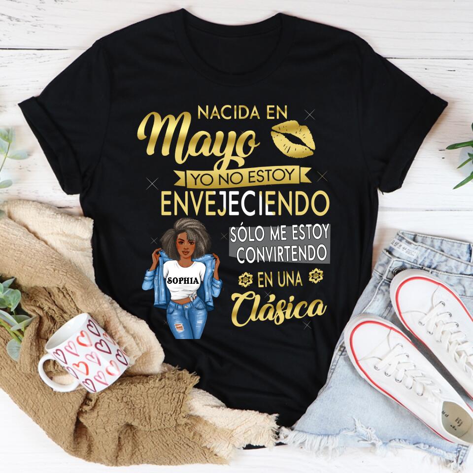 Camisa De Cumpleaños De Mayo, Camisa De Cumpleaños Personalizada, Reinas Nacidas En Mayo, Regalos De Cumpleaños De Mayo, Camisas De Mayo Para Mujeres