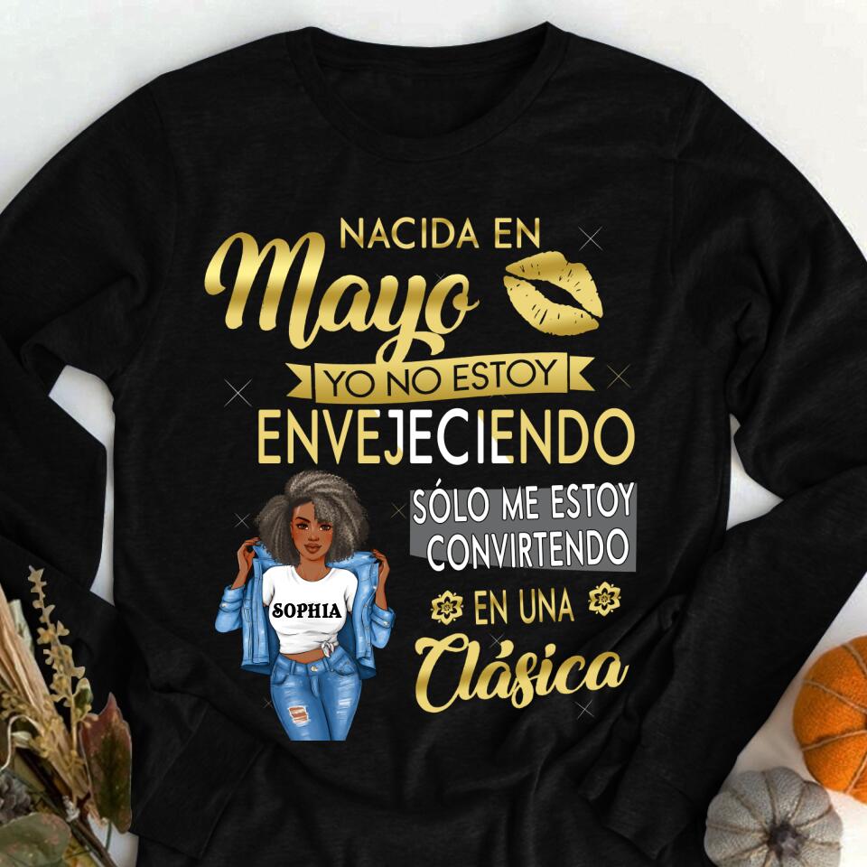 Camisa De Cumpleaños De Mayo, Camisa De Cumpleaños Personalizada, Reinas Nacidas En Mayo, Regalos De Cumpleaños De Mayo, Camisas De Mayo Para Mujeres