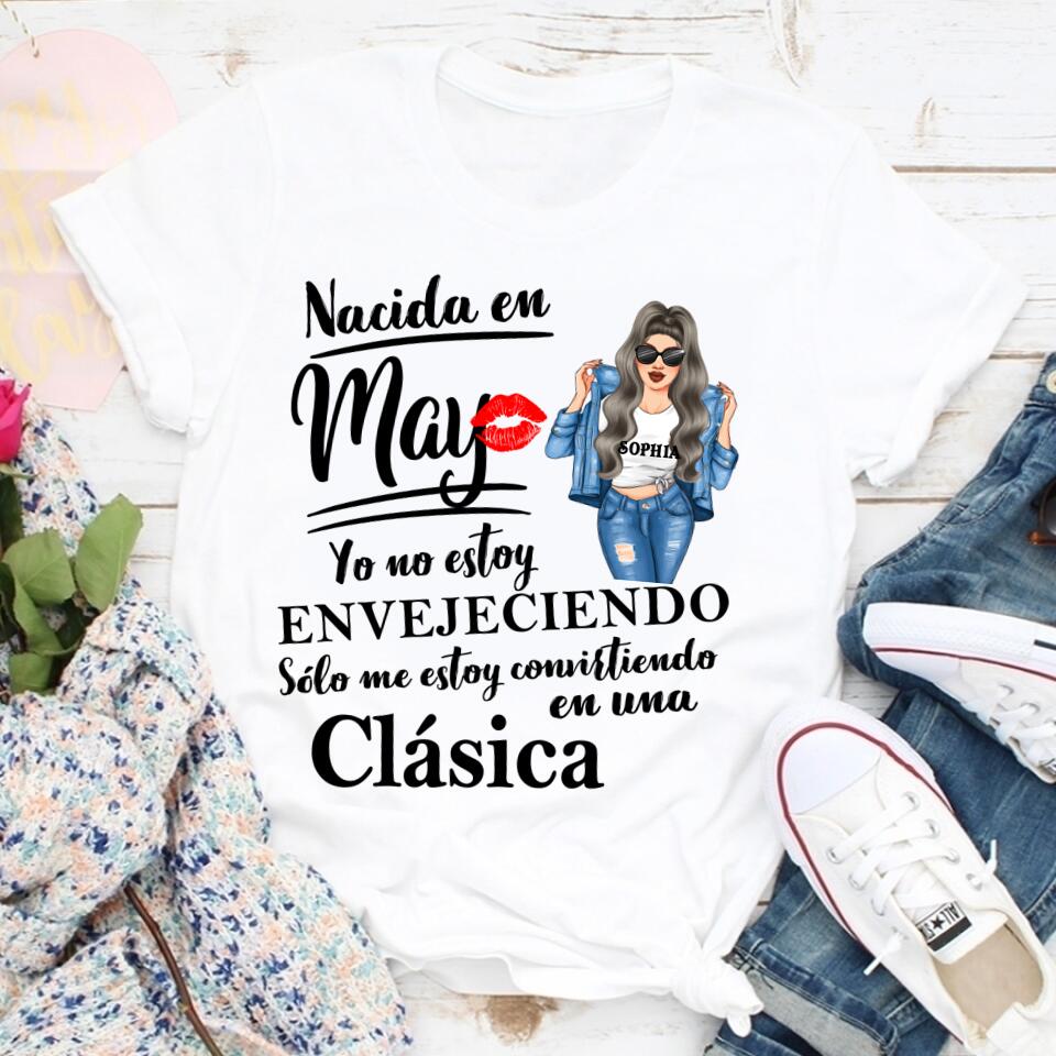 Camisa De Cumpleaños De Mayo, Camisa De Cumpleaños Personalizada, Reinas Nacidas En Mayo, Regalos De Cumpleaños De Mayo, Camisas De Mayo Para Mujeres