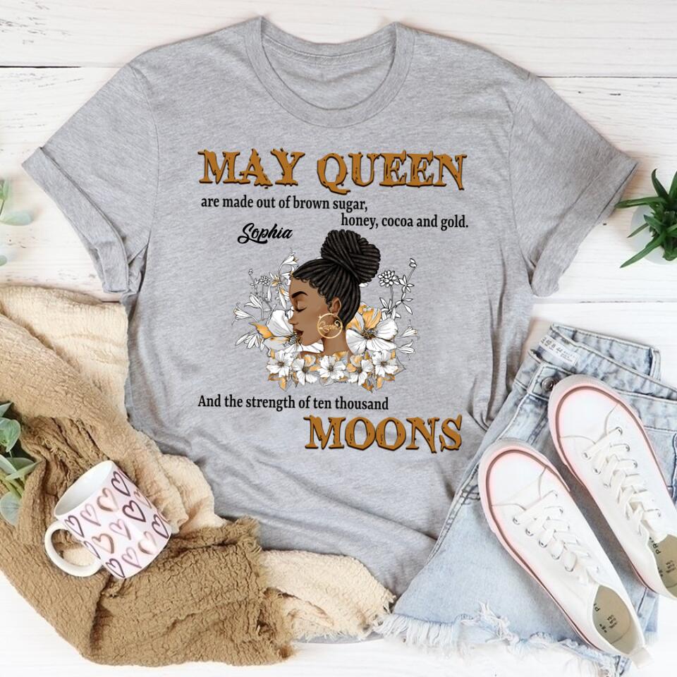 May Birthday Shirt, Custom Birthday Shirt, Queens Born In May, May Birthday Gifts, May Shirts For Woman