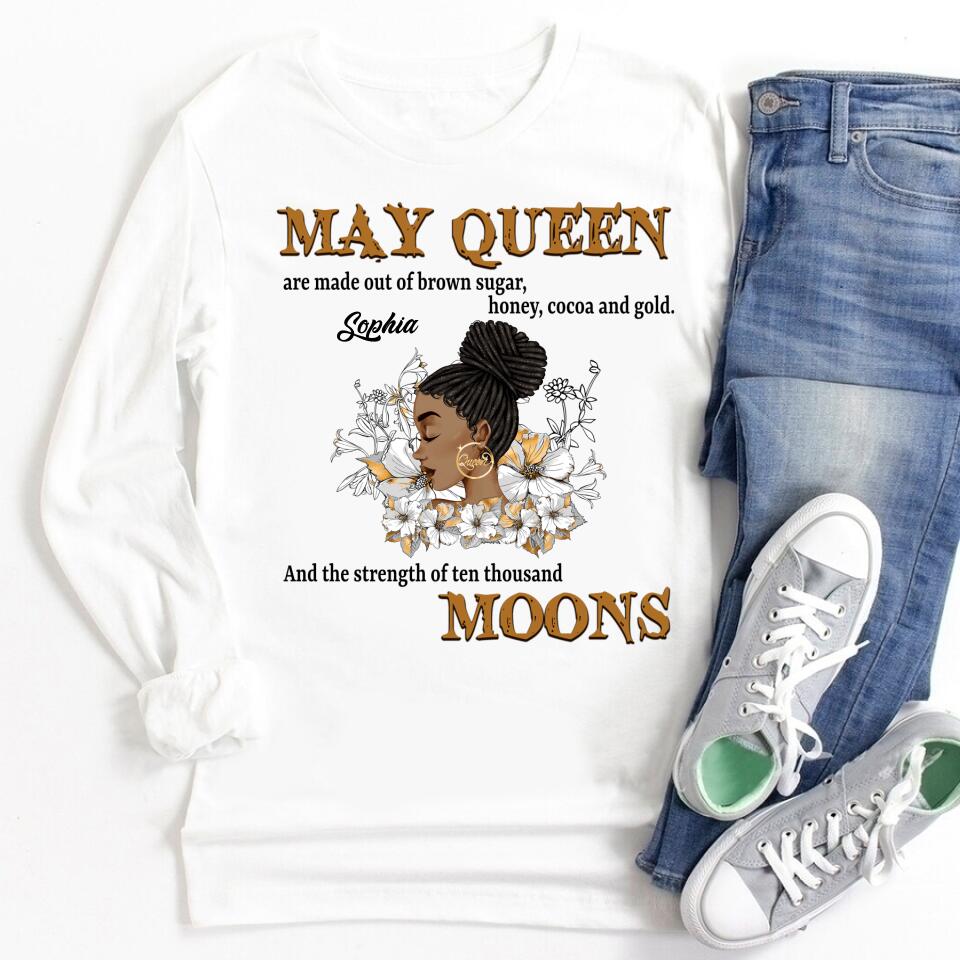 May Birthday Shirt, Custom Birthday Shirt, Queens Born In May, May Birthday Gifts, May Shirts For Woman