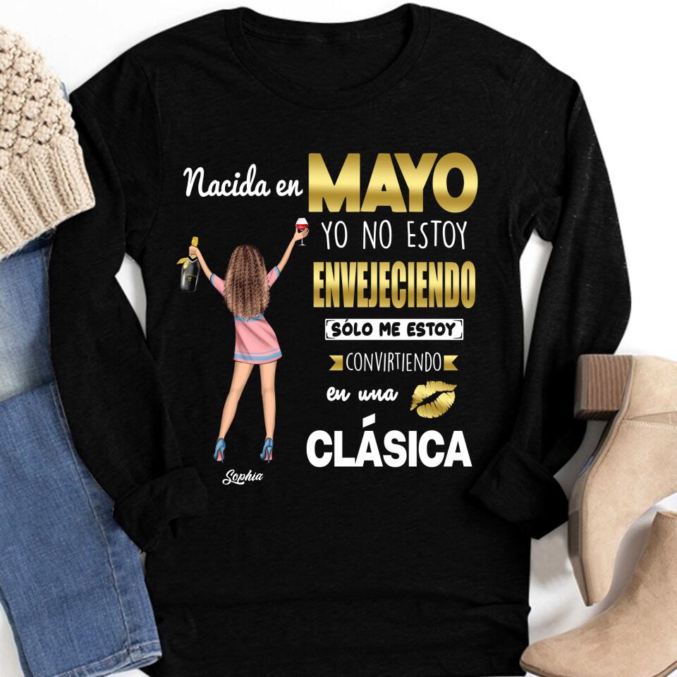 Camisa De Cumpleaños De Mayo, Camisa De Cumpleaños Personalizada, Reinas Nacidas En Mayo, Regalos De Cumpleaños De Mayo, Camisas De Mayo Para Mujeres